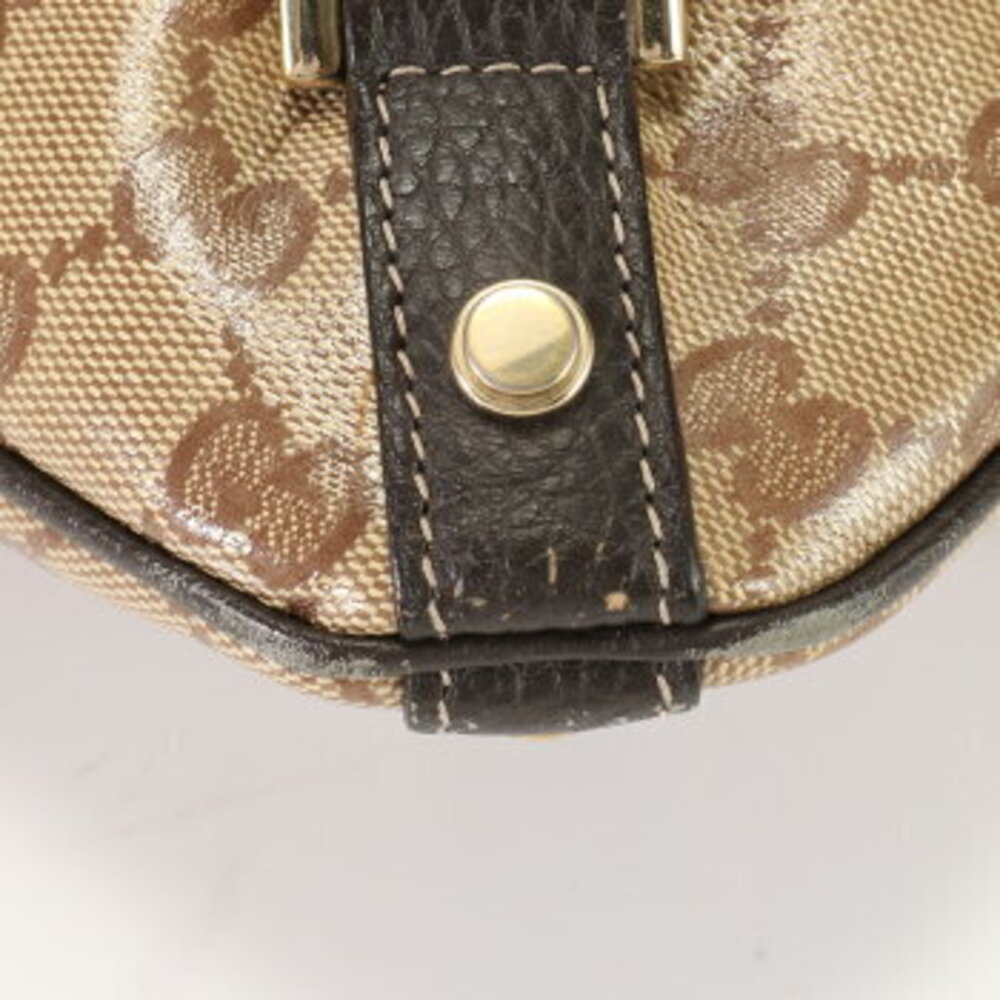 Gucci brown shoulder leather Abbey crossbody bag GG Crystal - Picture 11 of 14